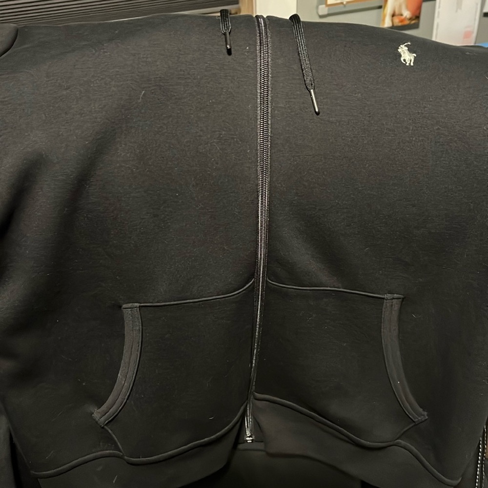 Ralph Lauren black zip up hoodie